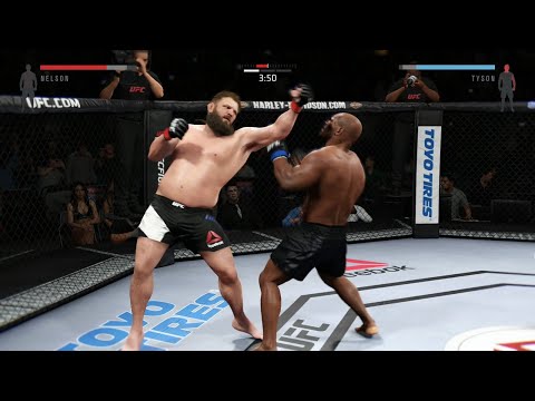 Roy Nelson  "Big Country"  vs Mike Tyson Iron mike EA sports UFC 2 TKO