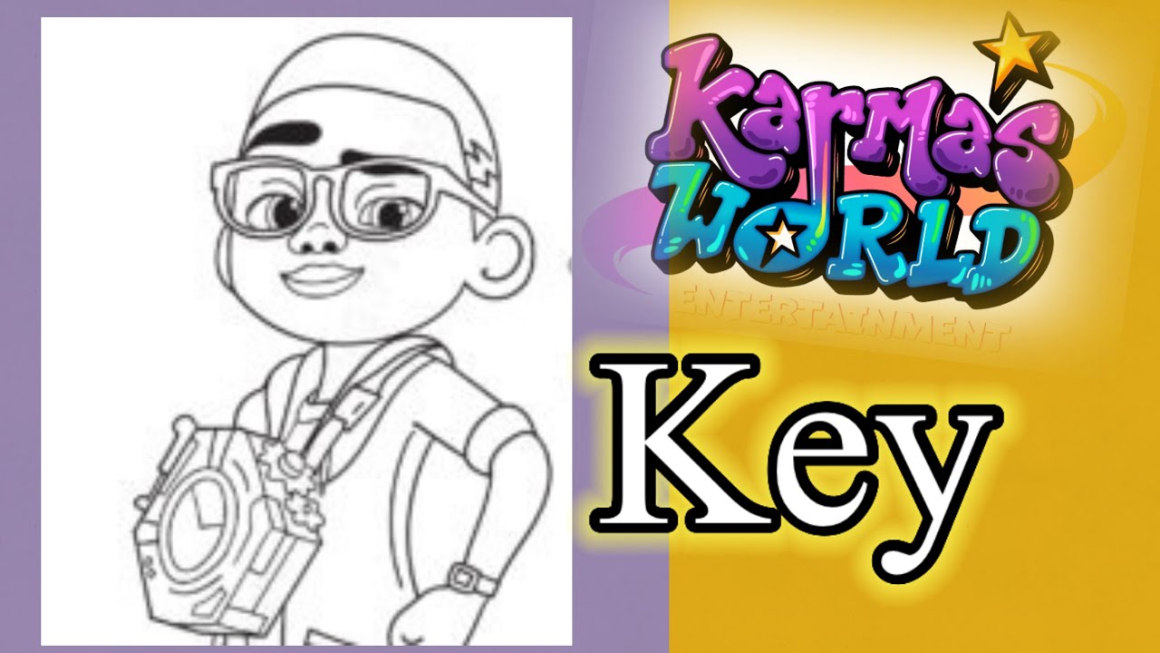 Coloring Key from Karma's World /Karma's world coloring page/ #pencilcolors #coloring #