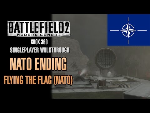 Battlefield 2: Modern Combat Walkthrough (Xbox 360) - NATO Ending - Flying The Flag