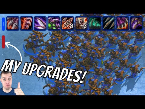 Fully upgraded Zerg vs 0 upgrades Protoss! | No Upgrades to Grandmaster #5 StarCraft 2