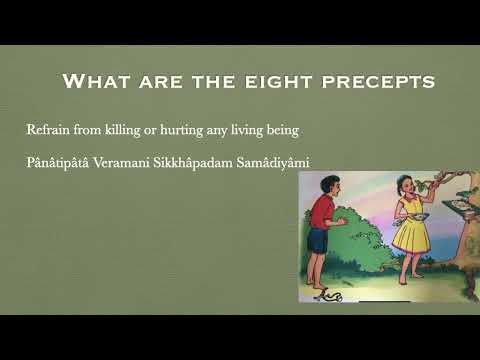 Eight Precepts - Ata Sila for primary school children