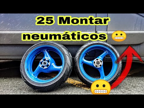 25 Montar Neumáticos nuevos y la liamos…😬↔️