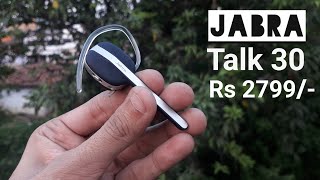 Jabra Talk 30 Bluetooth Headset Unboxing and Review in hindi