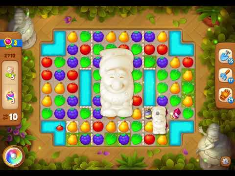 GardenScapes Level 2710 no boosters (16 moves)