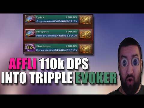 AFFLICTION WARLOCK 110k DPS INTO TRIPPLE EVOKERS WHAAAAAAAAAAAAAAAAAAAT