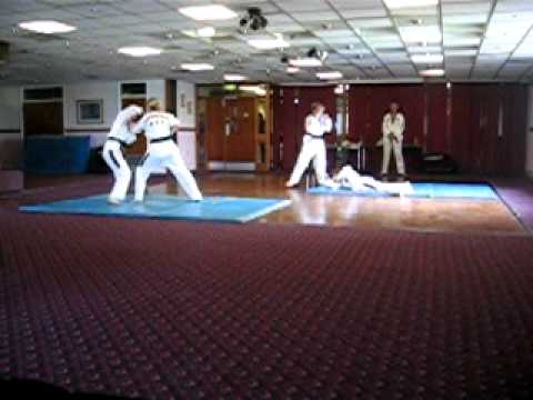 UKASKO Black Belt Grading - Harri & Jamie, Michelle & Sarah   Self Defence 2005