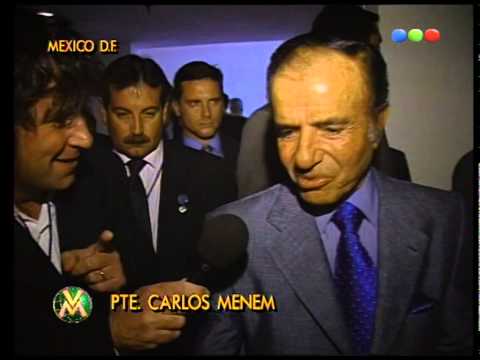 Menem en la cumbre de presidentes en México - Videomatch