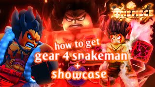 a one piece game (aopg) how to get snakeman + showcase