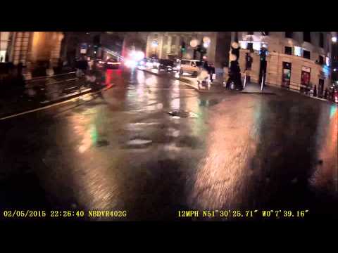 Audi Driver cutting accross. Near Miss