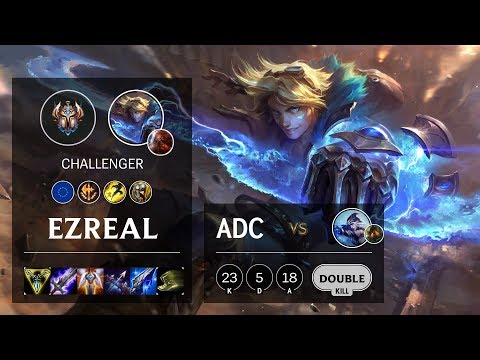 Ezreal ADC vs Ashe - EUW Challenger Patch 10.8