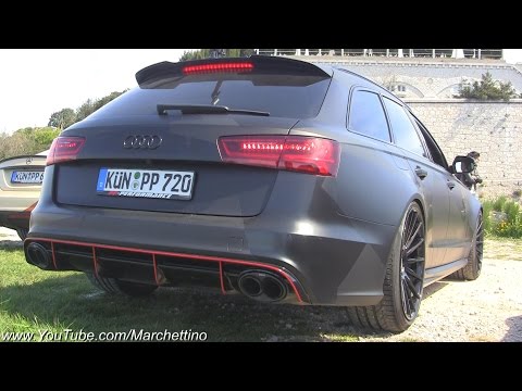 750hp Audi RS6 Akrapovic LOUD Revs and Launch Control!