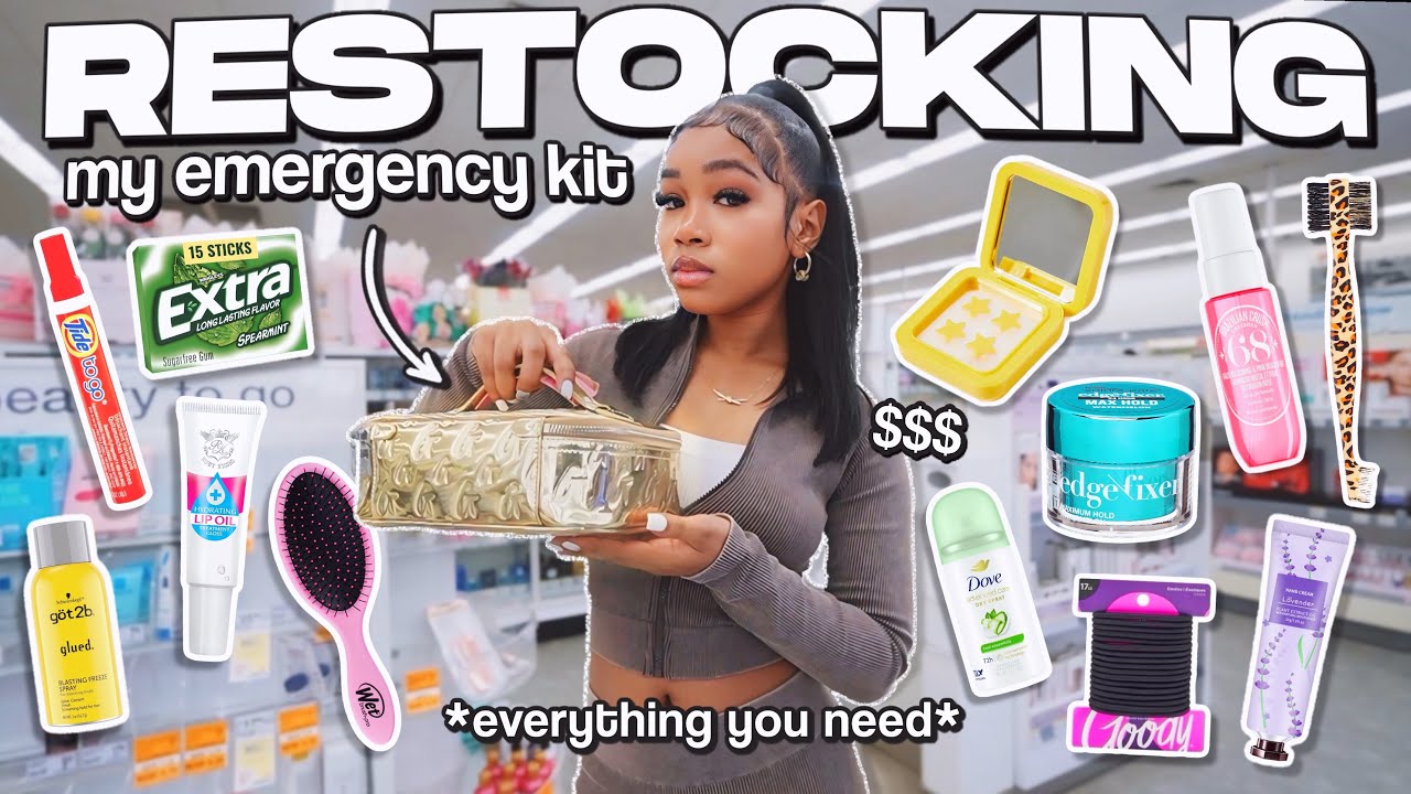 RESTOCKING MY BACK TO SCHOOL EMERGENCY KIT | *everything you need*
