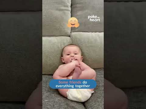 Baby Sucks Imitates Dog By Sucking On Toes
