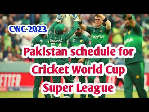 Pakisan ICC World Cup Super League Schedule|ICC Announced World Cup Super League 2023 Schedule