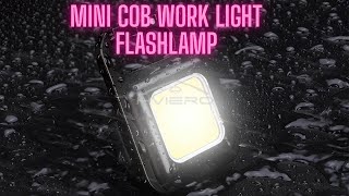 Mini COB LED Work Light | USB Rechargeable Waterproof Keychain Flashlight for Camping & Emergency