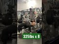 325lbs x 8 #gorillamind #moreplatesmoredates #natural #powerlifter #turkesterone #usapl #benchpress