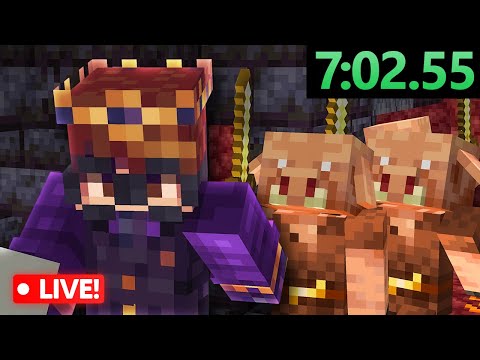 NO RESET SPEEDRUNS LIVE! | Beating Minecraft 100,000 times