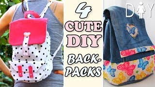 4 THE BEST DIY BACKPACK TUTORIALS YOU CAN EASY MAKE IN 25 MIN