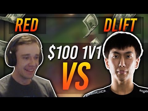 REDMERCY VS DOUBLELIFT | $100 1v1 SHOWDOWN!! - League of Legends