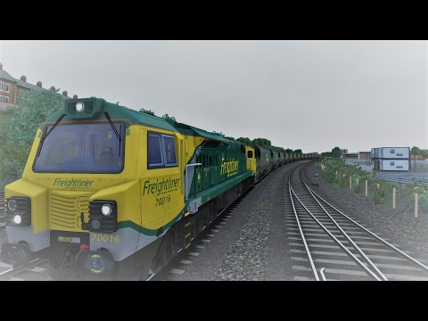 Empty Coal Consist In bad Weather Train Simulator 2017