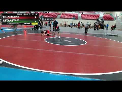 101-102 Lbs Round 3 - Alex Gurganus, Tech Fall Wrestling Club Vs Hudson George, CORE Wrestling 9bd