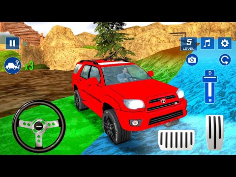 Offroad Jeep Hill 4x4 Driving Simulator - Luxury SUV Prado Mountain Drive - Car game - Android games