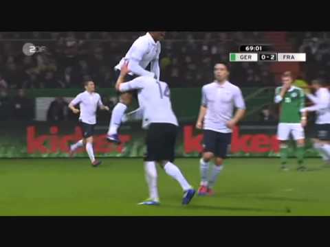 Deutschland- Frankreich (1-2) [All Goals] 2012 German