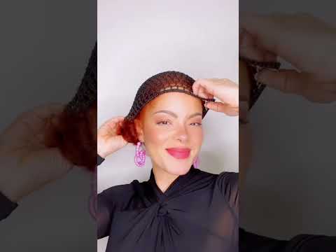 How to wrap your hair with a hair net #shorts #hairtutorial