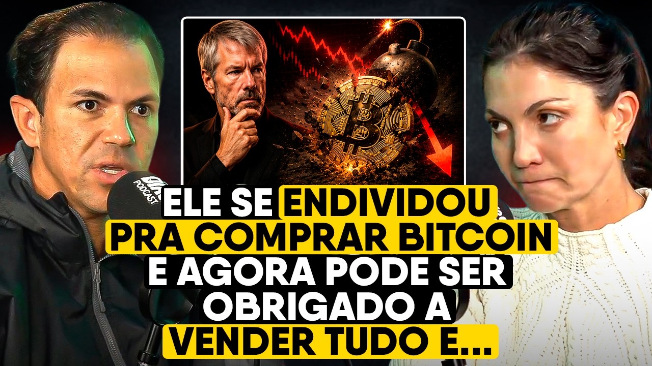 A BOMBA-RELÓGIO DO BITCOIN PRESTES A EXPLODIR? (O efeito cascata de Michael Saylor)