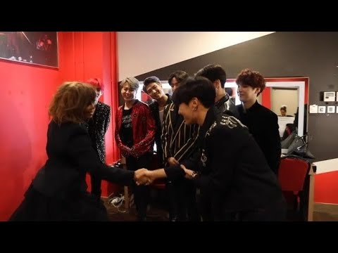 BTS & Janet Jackson Meet Backstage At 2018 MAMA In Hong Kong