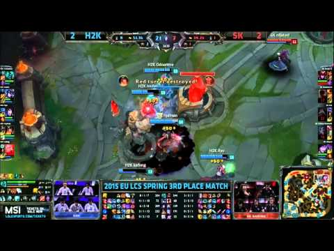 H2K vs SK Gaming - Final Fight - Game 5 - EU LCS Spring Playoffs 3rd Place 2015