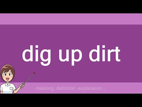 dig up dirt