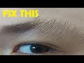 My Eyebrow Hairs Go In Different Directions
