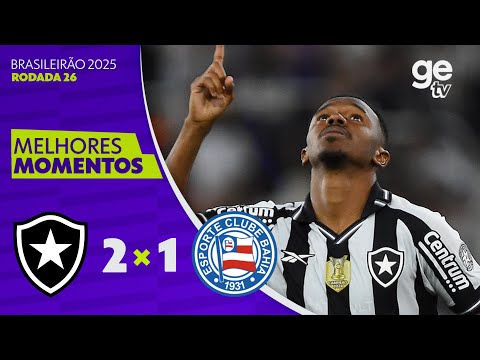 Gols e lances de Botafogo x Bahia