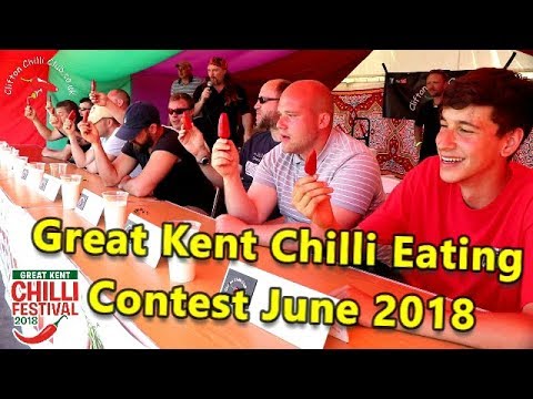Chili Eating Contest at the Great Kent Chilli Festival 30th June 2018