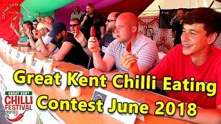 Chili Eating Contest at the Great Kent Chilli Festival 30th June 2018
