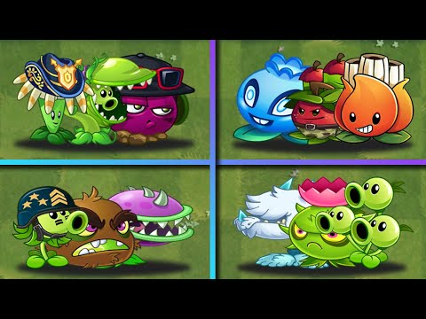 Random 4 Team Plants Battles - Who Will Win? - PvZ 2 Team Plants vs Team Plants