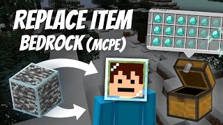 How To Use The Minecraft Replace Item Command In Bedrock MCPE! (Updated)