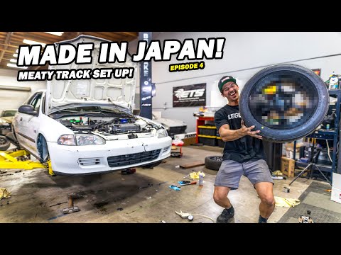 EG Gets the ULTIMATE JDM Track Wheel & Tire Set Up! | Building a Kanjozoku Style Civic EG Ep. 4