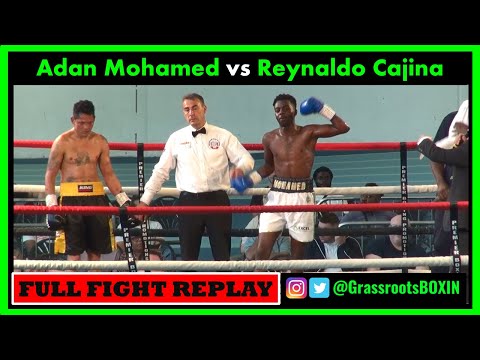 Adan Mohamed vs Reynaldo Cajina - FULL FIGHT - Premier Boxing Promotions (09/07/2022)
