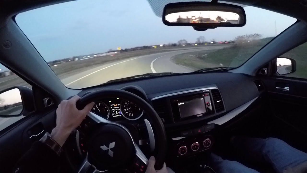 2015 Mitsubishi Lancer Evolution MR - WR TV POV Night Drive