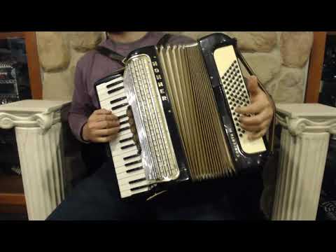 7032 - Black Gold Hohner Concerto III Piano Accordion LMM 34 72 $1299