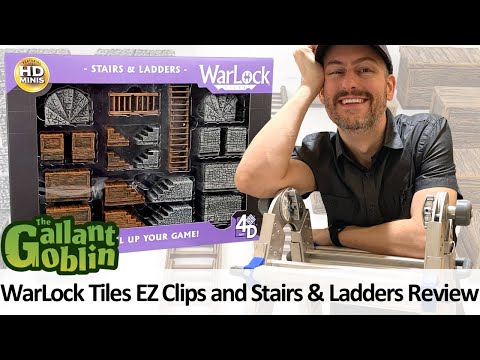 WarLock Tiles: Stairs & Ladders and EZ Clips Review - WizKids Prepainted Miniature Terrain