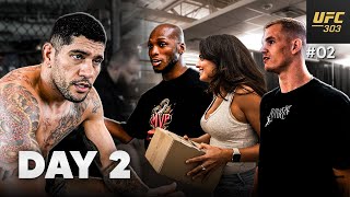 Alex Pereira Training in UFC PI - Meeting Nina Drama / Michael Page / Ian Garry - UFC 303 Day 2