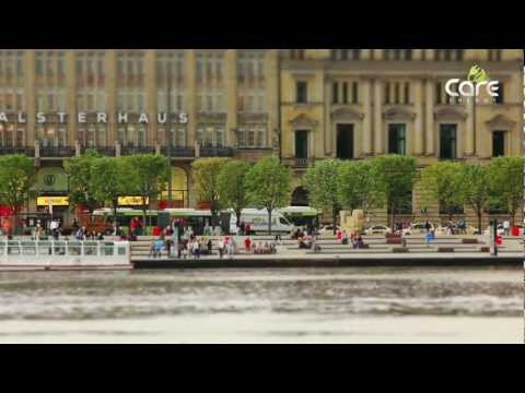 Der Care-Energy Bus auf der Linie 5 in Hamburg