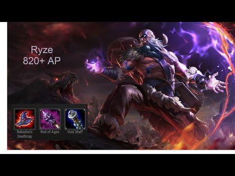 Ryze Vs Irelia Top Lane  League of Legends. 820+ AP. Late game comeback.