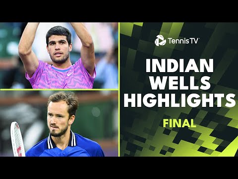 Carlos Alcaraz and Daniil Medvedev Play for the Title Again ???? | Indian Wells 2024 Final Highlights