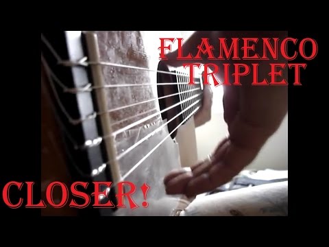 How to play the flamenco triplet, abanico (closer) ✔