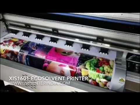 Eco Solvent Printing Machine Working