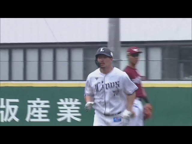 【ファーム】ライオンズ・川越誠司 ライトスタンドへ逆転の2ランホームラン!!   2023年4月12日 埼玉西武ライオンズ 対 東北楽天ゴールデンイーグルス